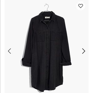 Black Denim Shirtdress